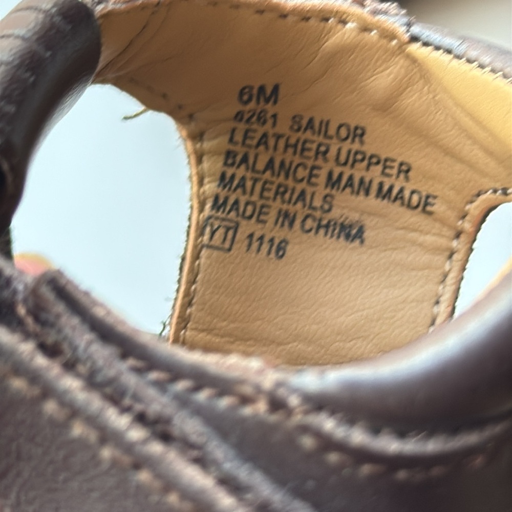 Scott David | Brown Leather Kids Sandals - Picture 3 of 5